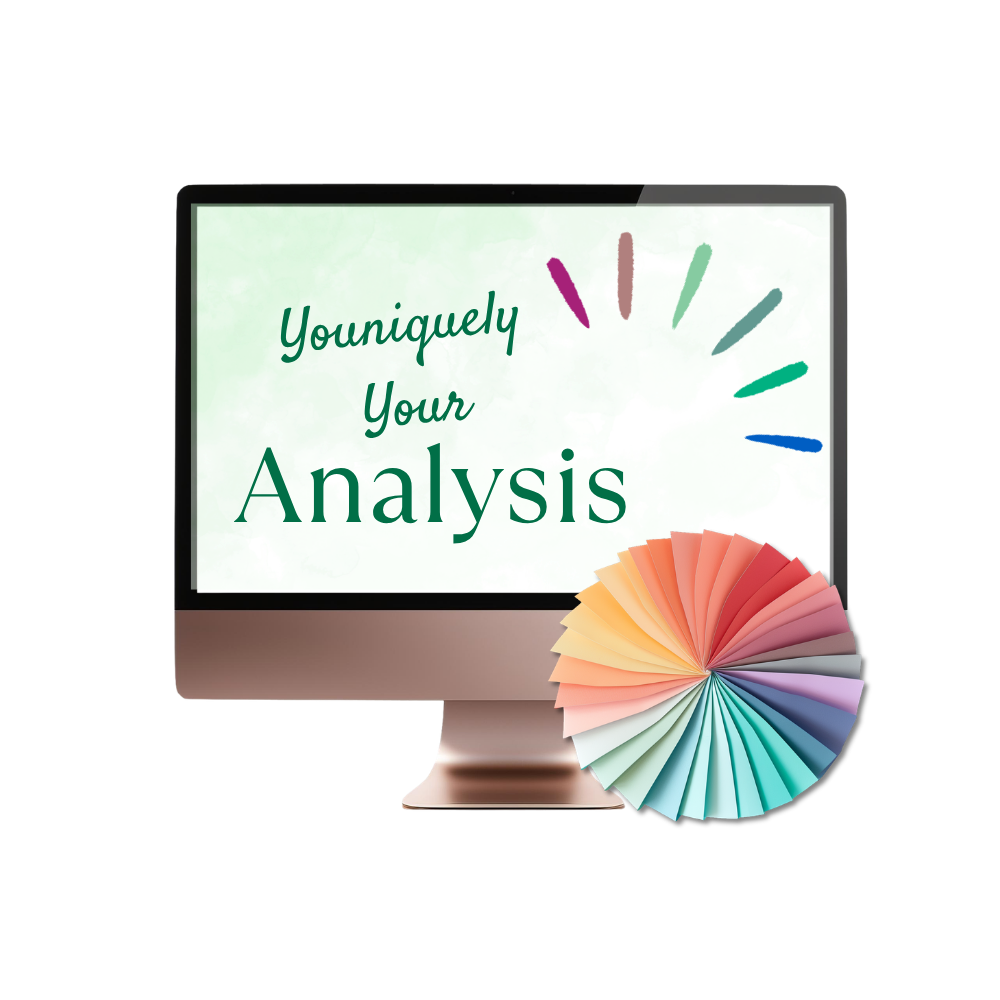 Youniquely Your Analysis mockup with color fan.
